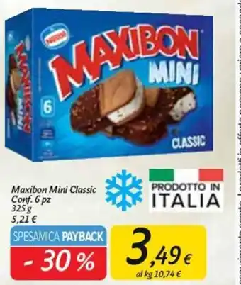 Carrefour Market Maxibon Mini Classic Conf. 6 pz 325g offerta