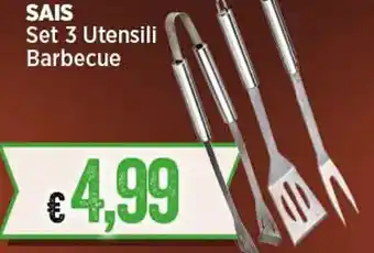 SAIS Set 3 Utensili Barbecue
