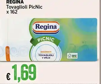 Crai REGINA Tovaglioli PicNic x 162 offerta