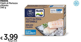 Crai FROSTA Filetti di Merluzzo d'Alaska 340 g offerta