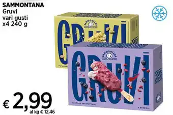 Crai SAMMONTANA Gruvi vari gusti x4 240 g offerta