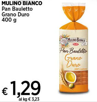 Crai MULINO BIANCO Pan Bauletto Grano Duro 400 g offerta