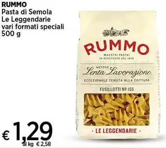 Crai RUMMO Pasta di Semola 500 g offerta
