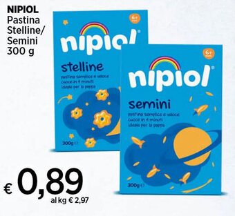 Crai NIPIOL Pastina Stelline/ Semini 300 g offerta