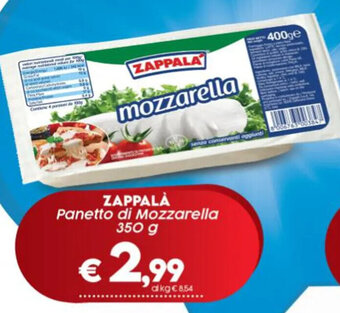 ZAPPALA Panetto di Mozzarella 350 g
