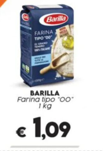 Crai BARILLA Farina tipo "00" 1 kg offerta