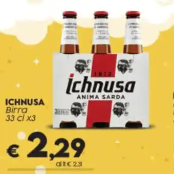 Crai ICHNUSA Birra 33 cl x3 offerta