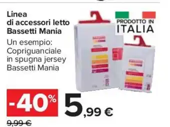 Carrefour Linea di accessori letto Bassetti Mania offerta