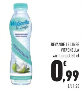 Conad Superstore BEVANDE LE LINFE VITASNELLA vari tipi pet 50 cl offerta