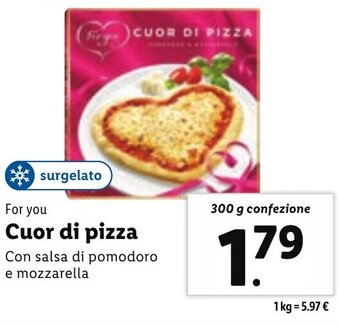 Lidl Cuor di pizza 300 g confezione offerta