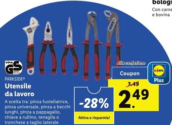 Lidl PARKSIDEⓇ Utensile da lavoro offerta