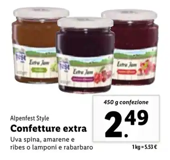Lidl Confetture extra 450 g confezione offerta