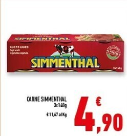 Conad Superstore Simmenthal carne offerta