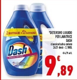 Conad Superstore Dash detersivo liquido per lavatrice offerta
