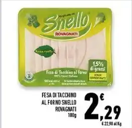 Conad Superstore Rovagnati fesa di tacchino al forno snello offerta