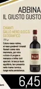 Conad Superstore Geografico chianti gallo nero d.o.c.g. offerta