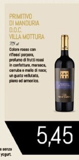 Conad Superstore Villa mottura primitivo di manduria d. o. c offerta