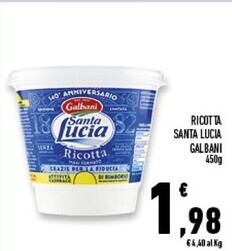Conad Superstore Galbani ricotta santa lucia offerta