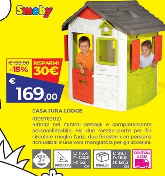 Toys Center Smoby casa jura lodge offerta