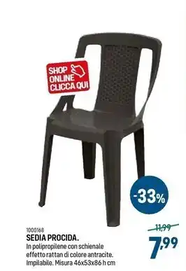 Cfadda Sedia procida offerta