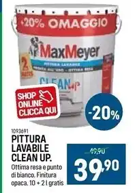 Cfadda Max meyer pittura lavabile clean up offerta