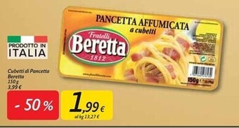 Carrefour Market Beretta cubetti di pancetta offerta