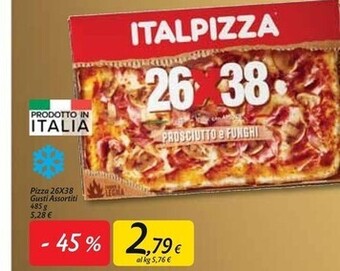 Carrefour Market Italpizza pizza 26x38 gusti assortiti offerta