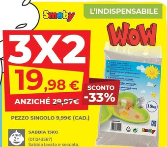 Toys Center Smoby sabbia 15kg offerta