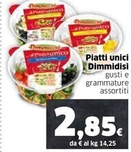 Ok Sigma Dimmidisì piatti unici offerta