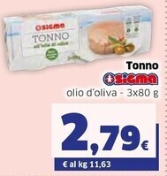 Ok Sigma Sigma tonno offerta