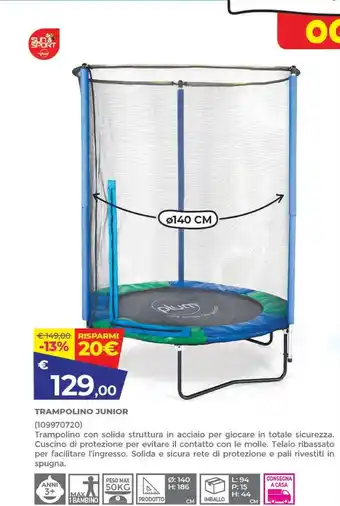 Toys Center Sun & sport - trampolino junior offerta