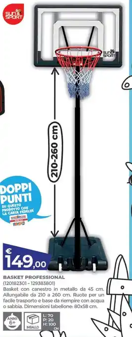 Toys Center Sun & sport - basket professional offerta