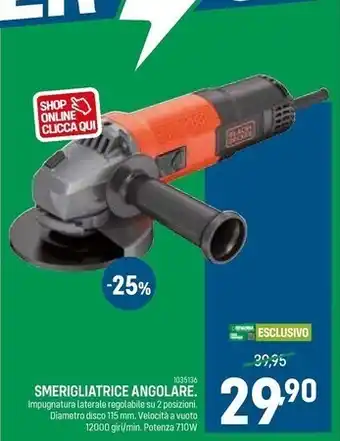 Cfadda Black & decker smerigliatrice angolare offerta