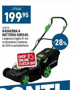 Rasaerba a batteria shrs40
