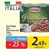 Carrefour Market Star gran ragu offerta