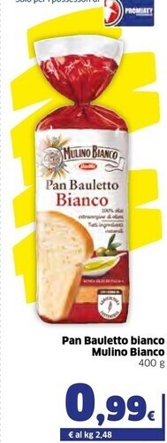 Ok Sigma Mulino bianco pan bauletto bianco offerta