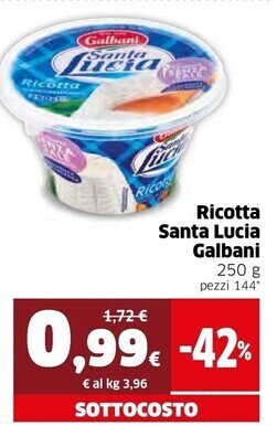 Ok Sigma Galbani ricotta offerta
