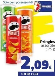 Ok Sigma Pringles patatine offerta
