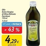 Carrefour Market Farchioni olio extra vergine di oliva delicato offerta