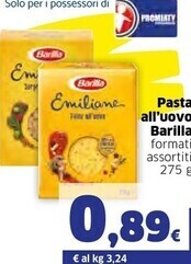 Barilla pasta all uovo