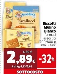 Ok Sigma Mulino bianco biscotti offerta