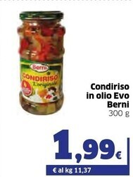 Berni condiriso in olio evo