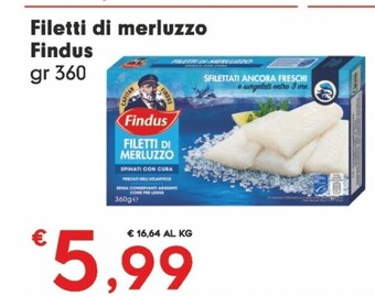 Despar Findus filetti di merluzzo offerta