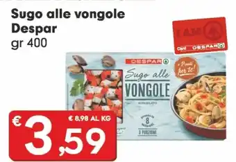 Despar Despar sugo alle vongole offerta