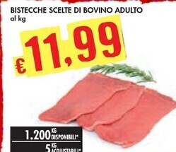 Bennet Bistecche scelte di bovino adulto offerta