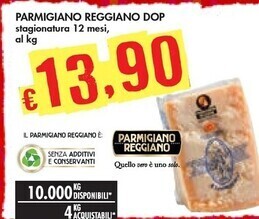 Bennet Parmigiano reggiano dop offerta