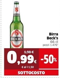 Ok Sigma Becks birra offerta