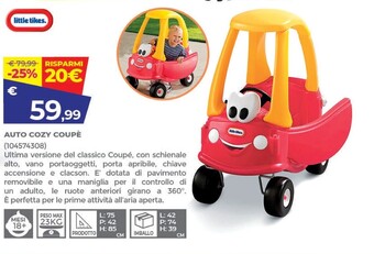 Little tikes auto cozy coupe