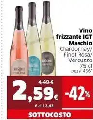 Maschio vino frizzante igt chardonnay