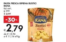 Bennet Rana pasta fresca ripiena rustici offerta